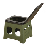 Green Portable Folding Toilet Stool Outdoor Camping Car Emergency Portable Potty Chair