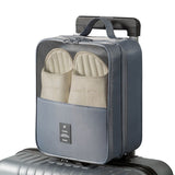 Grey Travel Shoe Bag Portable Luggage Organizer Waterproof Dustproof Shoe Pouch