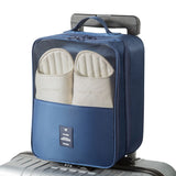 Navy blue Travel Shoe Bag Portable Luggage Organizer Waterproof Dustproof Shoe Pouch