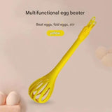 Yellow  2-Piece 3-in-1 Multi-Functional Egg Whisk & Food Tongs Set
