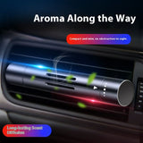 Red Mini Car Air Vent Perfume Freshener with 6 Scent Refills Aluminum Alloy Aromatherapy - Front View