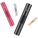 Silver Mini Car Air Vent Perfume Freshener with 6 Scent Refills Aluminum Alloy Aromatherapy