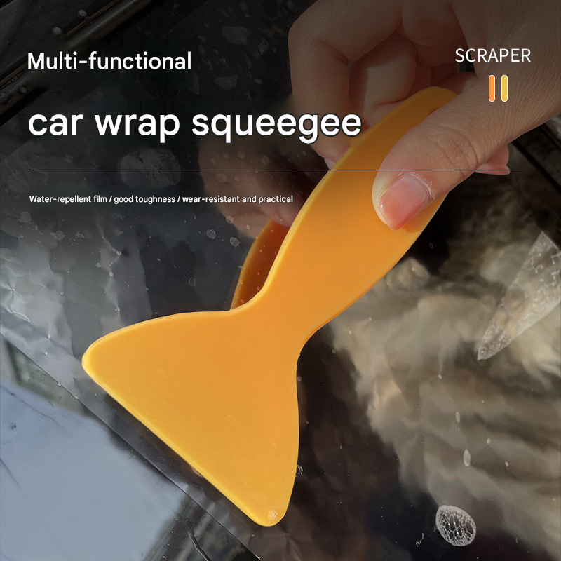 2 Piece Car Vinyl Wrap Squeegee Set - Plastic Application Scrapers for Smooth Film Installation