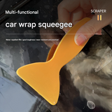 2 Piece Car Vinyl Wrap Squeegee Set - Plastic Application Scrapers for Smooth Film Installation - Front View