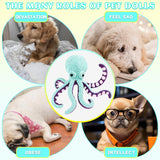 2-Pack Purple Plush Octopus Dog Toy with Squeaker - Interactive Chew Toy for Small, Medium & Large Dogs - Durable, Teeth-Cleaning & Boredom-Relief Pet Toy (35cm) - Side View