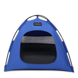 Blue All-Weather Portable Pet Tent with Dual-Sided Cushion & Insect-Proof Mesh – M Size 50 x 50 x 45 cm, Waterproof & Sun-Proof Outdoor Four Corner Dome Kennel for Dogs & Cats Travel Camping