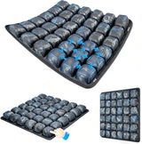 Graffiti Portable 3D Aircell Travel Inflatable Seat Cushion with Built-in Pump – 36 Airbags Ergonomic Pressure Relief Pad with Lycra Cover & Non-Slip Base for Office Car Flight Long Sitting