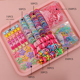 875-Piece Cute Hair Accessories Gift Set with Elastic Rubber Bands - Perfect Gift for Girls