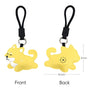 Shiba Inu Squeeze Meow Sounding Keychain Pendant – Eco-Friendly Leather Cat and Dog Bag Charm for Stress Relief, Backpack Decor and Gift Giving