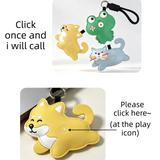 Shiba Inu Squeeze Meow Sounding Keychain Pendant – Eco-Friendly Leather Cat and Dog Bag Charm for Stress Relief, Backpack Decor and Gift Giving