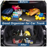45L Foldable Large Car Trunk Organizer with Muti Pockets & Strong Handles – Mutifunctional Heavy Duty Oxford Cloth Storage Box & Portable Cargo Bundle for SUVs Sedans Trucks - Side View