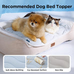 Grey wave quilted pet cooling mat, 51 x 41 cm, washable, wave quilted surface