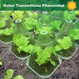 10-Pack Reusable Garden Seedling Protective Covers with Securing Earth Pegs – Ventilated Windproof and Frost Guard Cones for Veggie & Flower Saplings - Side View