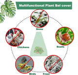 10-Pack Reusable Garden Seedling Protective Covers with Securing Earth Pegs – Ventilated Windproof and Frost Guard Cones for Veggie & Flower Saplings - Top-Down View