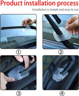 8PCS Car Wiper Arm Hole Protector Guards -Silicone Windshield Wiper Arm Hole Protector Dust Cover against Leaves, Debris, Ice and Snow – Auto Exterior Accessories Universal for Most Vehicles - Top-Down View