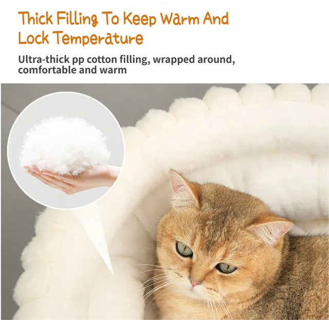 Grey Plush Round Pet Bed with Gap Entry & Removable Cushion S Size - Thickened Warm Anti Slip Cats and Dogs Donut Nest for All Seasons, Cozy and Soft Sleeping Bed for Home Use, S Size 40*40*15CM