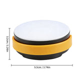LY20 Black and Yellow Compact Solar Camping Lantern for Home Travel Use, Outdoor LED Emergency Tent Lamp and Hanging Light - 4 Lighting Modes and 3 Levels Brightness Adjustment, LED Power Display, Solar & USB-C Dual Charging (2 Pack) - Low Angle