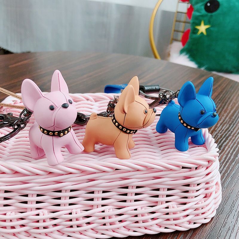 Black Cute Resin French Bulldog Keychain Pendant for Backpacks and Keys – Trendy Frenchie Dog Bag Hanging Ornament, Stylish Accessory Solution for Local Trendsetters