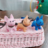 Khaki Cute Resin French Bulldog Keychain Pendant for Backpacks and Keys – Trendy Frenchie Dog Bag Hanging Ornament, Stylish Accessory Solution for Local Trendsetters