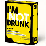 I'M NOT DRUNK Drinking 55-Card Game - Compact Party Fun Multiple Players Drinking Card Game Set for Friends, Couples & Game Nights