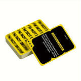 I'M NOT DRUNK Drinking 55-Card Game - Compact Party Fun Multiple Players Drinking Card Game Set for Friends, Couples & Game Nights - Top-Down View