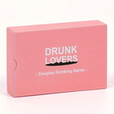 DRUNK LOVERS 54-Card Game - Compact Party Fun Multiple Players Drinking Card Game Set for Friends, Couples & Game Nights
