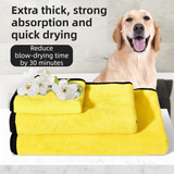 3 Piece Rainy Day Pet Care Set - XL Size Waterproof Dog Hooded EVA Transparent Raincoat with Full-Coverage Poncho Design Adjustable Snaps and Leash Access, Free High Absorbency Quick Dry 30 × 30cm Towel and 140 × 70cm Large Bath Towel for Small Medium Lar - Close-Up Angle