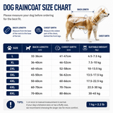 2XL Size Waterproof EVA Transparent Dog Hooded Raincoat and Pet Full-Coverage Poncho with Adjustable Snaps & Hidden Leash Opening, Quick-Drying and Easy to Clean for Small Medium Large Dogs - Rear View