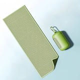 Tender green Cooling Towel with Silicone Case - Quick Dry Ice Towel for Sports, Gym, Running, Hiking, Breathable Microfiber Fabric with Instant Cooling Effect, Portable Lightweight Design