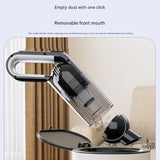 Cordless Handheld Vacuum Cleaner set -  USB Rechargeable Portable Car Vacuum with Detachable Nozzle, Lightweight Dust Buster for Car Interior, Home, Office and Pet Hair - Close-Up Angle