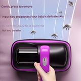 Purple Cordless Handheld Mite Removal Vacuum - UV Sanitising Light, High Suction, Auto Shut-Off Safety - Portable Cleaner for Bed, Sofa & Carpet - Side View