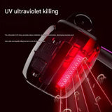 Purple Cordless Handheld Mite Removal Vacuum - UV Sanitising Light, High Suction, Auto Shut-Off Safety - Portable Cleaner for Bed, Sofa & Carpet - Top-Down View