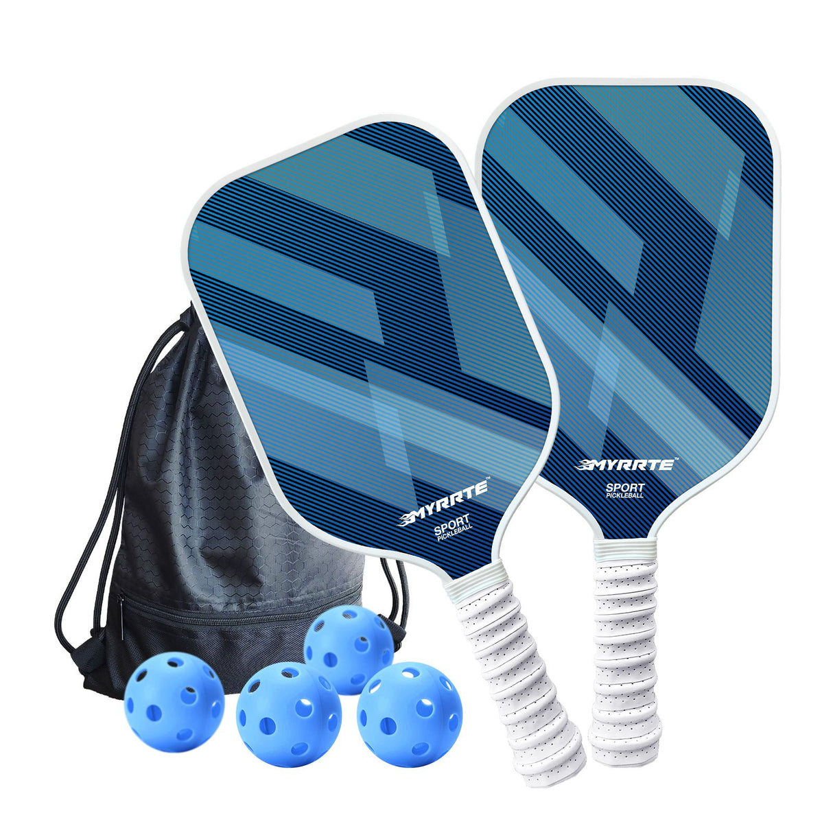 2 pcs Dreamy Purple Fiberglass Pickleball Paddle Racket Set（2 Rackets + 4 Balls + Bag） Lightweight PP Honeycomb Core Training Racket for Beginners and Recreational Play with Cushioned Grip