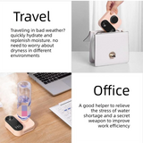 3PCS Smart Home Atmosphere Set – White USB Rechargeable Camera Humidifier & 2pcs Black RGB Motion Sensor Wall Light, Magnetic Wireless Night Lamp with Remote Control for Bedroom, Living Room & Office - Extra Image