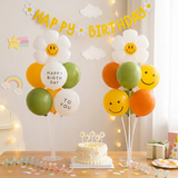2 Pack Daisy Birthday Balloon Table Centerpiece Set（