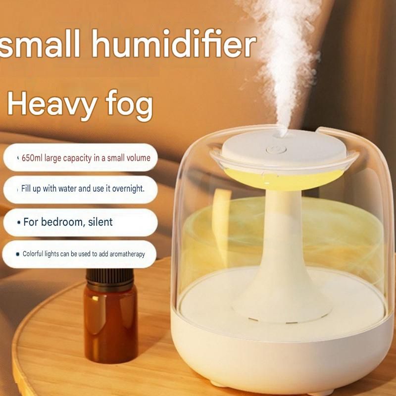 2 pcs Relaxing Winter Set - Purple Nursing Cape and Black Mini Humidifier Soothing – Soft Postpartum Shawl & 650ml USB Air Humidifier for Home Comfort，Relax Self Care Present for Women