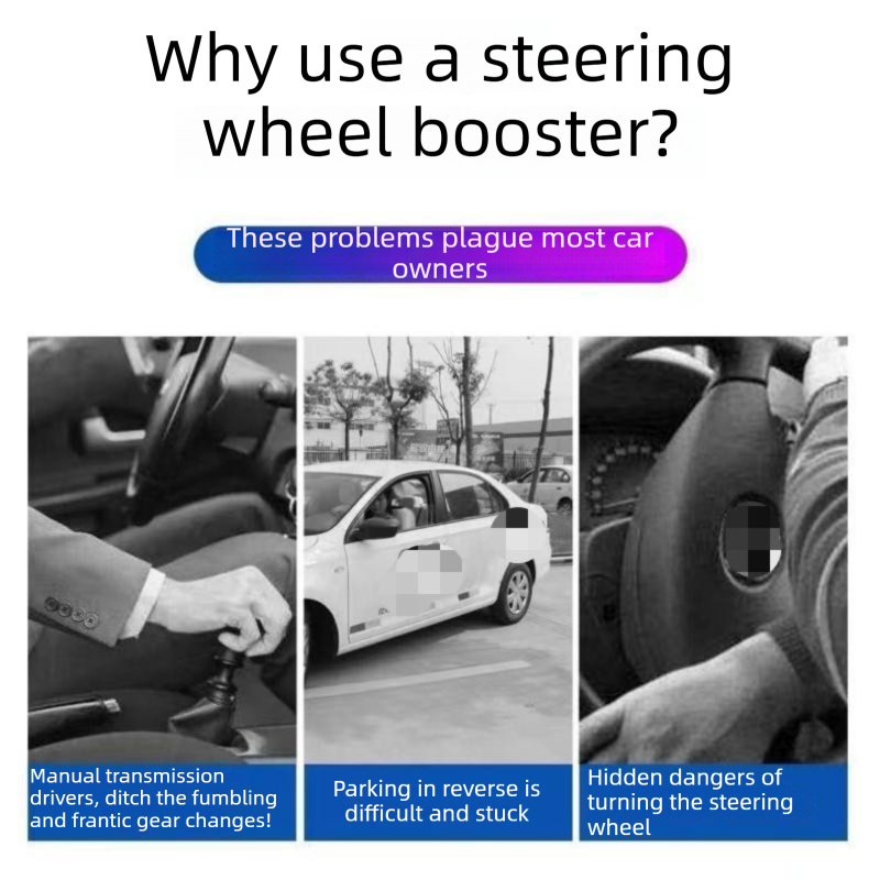 Car Steering Wheel Spinner Ball — Crafted from silicone, nylon, and metal, it features 360-degree rotation and a non-slip grip. Easy to install, it helps you steer effortlessly and navigate turns smoothly