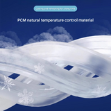 Gradient Pink Instant Cool PCM Neck Ring - 28°C Phase Change Material for Sweat-Free Relief - Ultra-Light 135g Comfort for Sports, Office, and Summer Travel - Top-Down View