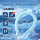 Lemon Instant Cool PCM Neck Ring - 28°C Phase Change Material for Sweat-Free Relief - Ultra-Light 135g Comfort for Sports, Office, and Summer Travel