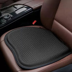 Black honeycomb gel seat cushion with non-slip cover, 47 x 47cm