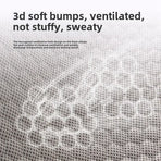 Black honeycomb gel seat cushion with non-slip cover, 47 x 47cm, image 6