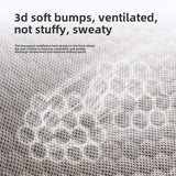 Black Universal Honeycomb Gel Seat Cushion - Breathable Cooling Pad for Car & Office - Ergonomic Pressure Relief & Non-Slip Design for Long Sitting - Rear View