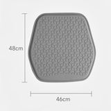 Green Universal Cooling Gel Seat Cushion - TPR Breathable Honeycomb Pad for Car & Office Chair - Close-Up Angle
