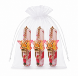3 Pack Red 5ml Portable Perfume Atomizer Keychain Butterfly Charm Floral Refillable Travel Spray Bottle Set - Same Design