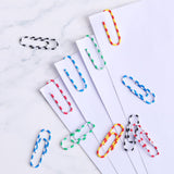 A4 Snap-Closure File Pouch & Zebra-Print Paperclip Set — 200-Micron Extra-Thick Transparent Plastic File Organizer, Flexible PP Material, 28mm Multi-Color Office Paperclips,An Ideal Organizational Solution for Home, School, and Office Environments. - Side View