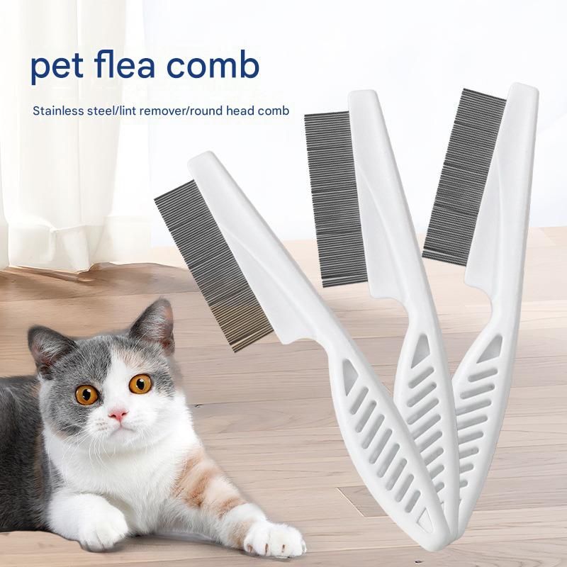 Siamese Cat Complete Cat Care Set - One-Touch Deshedding Brush, Stainless Steel Nail Clipper & Fur Collection Locket