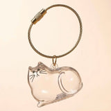 Transparent cat Complete Cat Care Set - One-Touch Deshedding Brush, Stainless Steel Nail Clipper & Fur Collection Locket