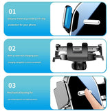 Universal Car Phone Mount Dashboard Windscreen Holder Anti Slip Vacuum Suction Mobile Phone Stand 360 Adjustable Navigation Bracket