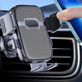 Universal Car Air Vent Phone Mount (Black Textured Finish) — 360° Adjustable, Non-slip Navigation Holder, Compatible with Most Smartphones - Rear View