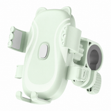 Cute Green Cat-Themed Bicycle Phone Holder — Motorcycle & Bicycle Handlebar Mount, Anti-Shake 360° Rotatable Navigation Bracket, Universal Scooter Stand